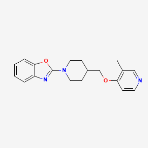 2-(4-{[(3-methylpyridin-4-yl)oxy]methyl}piperidin-1-yl)-1,3-benzoxazole