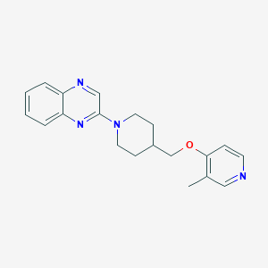 2-(4-{[(3-methylpyridin-4-yl)oxy]methyl}piperidin-1-yl)quinoxaline