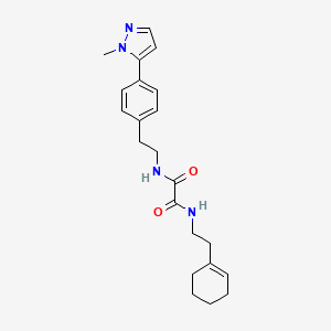 molecular formula C22H28N4O2 B6475873 N'-[2-(cyclohex-1-en-1-yl)ethyl]-N-{2-[4-(1-methyl-1H-pyrazol-5-yl)phenyl]ethyl}ethanediamide CAS No. 2640835-35-2