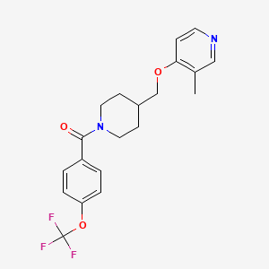 3-methyl-4-({1-[4-(trifluoromethoxy)benzoyl]piperidin-4-yl}methoxy)pyridine