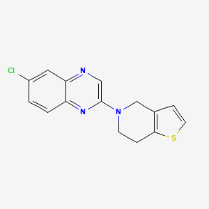 6-chloro-2-{4H,5H,6H,7H-thieno[3,2-c]pyridin-5-yl}quinoxaline