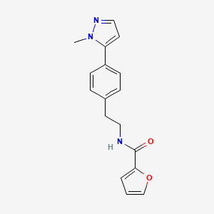 molecular formula C17H17N3O2 B6475978 N-{2-[4-(1-methyl-1H-pyrazol-5-yl)phenyl]ethyl}furan-2-carboxamide CAS No. 2640843-50-9