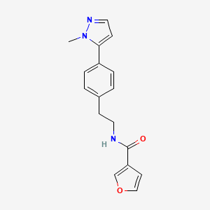 molecular formula C17H17N3O2 B6475984 N-{2-[4-(1-methyl-1H-pyrazol-5-yl)phenyl]ethyl}furan-3-carboxamide CAS No. 2640835-83-0