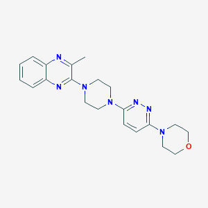 molecular formula C21H25N7O B6476001 2-methyl-3-{4-[6-(morpholin-4-yl)pyridazin-3-yl]piperazin-1-yl}quinoxaline CAS No. 2640830-91-5