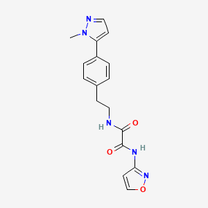 molecular formula C17H17N5O3 B6476586 N'-{2-[4-(1-methyl-1H-pyrazol-5-yl)phenyl]ethyl}-N-(1,2-oxazol-3-yl)ethanediamide CAS No. 2640866-91-5
