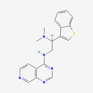 molecular formula C19H19N5S B6476687 N-[2-(1-benzothiophen-3-yl)-2-(dimethylamino)ethyl]pyrido[3,4-d]pyrimidin-4-amine CAS No. 2640888-56-6