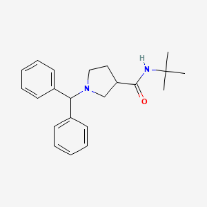 N-tert-butyl-1-(diphenylmethyl)pyrrolidine-3-carboxamide