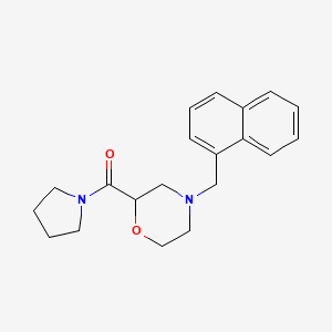 molecular formula C20H24N2O2 B6476820 4-[(naphthalen-1-yl)methyl]-2-(pyrrolidine-1-carbonyl)morpholine CAS No. 2640889-19-4