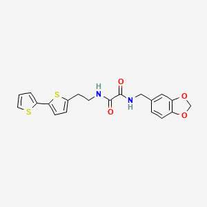 molecular formula C20H18N2O4S2 B6476984 N'-[(2H-1,3-benzodioxol-5-yl)methyl]-N-(2-{[2,2'-bithiophene]-5-yl}ethyl)ethanediamide CAS No. 2640961-47-1