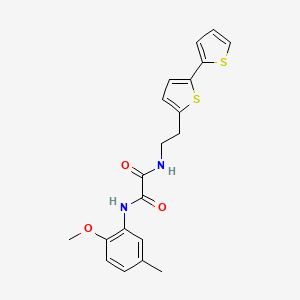 molecular formula C20H20N2O3S2 B6476995 N-(2-{[2,2'-bithiophene]-5-yl}ethyl)-N'-(2-methoxy-5-methylphenyl)ethanediamide CAS No. 2640972-35-4