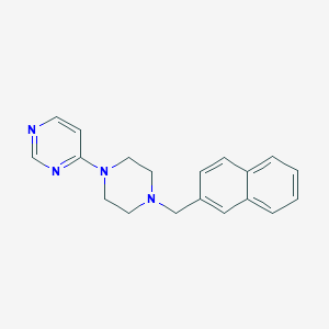 molecular formula C19H20N4 B6477030 4-{4-[(naphthalen-2-yl)methyl]piperazin-1-yl}pyrimidine CAS No. 2640893-40-7