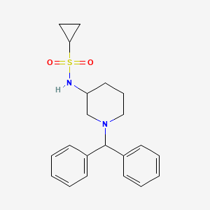 molecular formula C21H26N2O2S B6477042 N-[1-(diphenylmethyl)piperidin-3-yl]cyclopropanesulfonamide CAS No. 2640895-97-0
