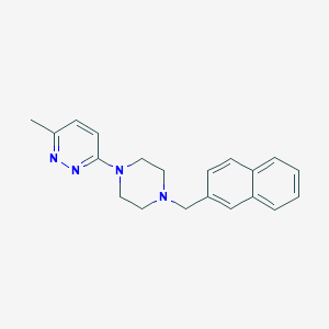 3-methyl-6-{4-[(naphthalen-2-yl)methyl]piperazin-1-yl}pyridazine
