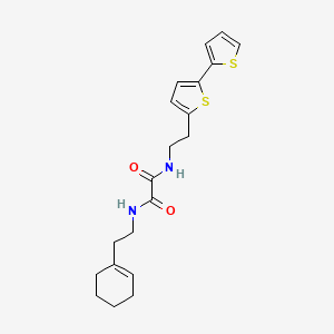 molecular formula C20H24N2O2S2 B6477187 N-(2-{[2,2'-bithiophene]-5-yl}ethyl)-N'-[2-(cyclohex-1-en-1-yl)ethyl]ethanediamide CAS No. 2640880-87-9