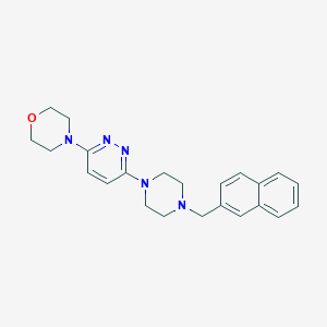 4-(6-{4-[(naphthalen-2-yl)methyl]piperazin-1-yl}pyridazin-3-yl)morpholine