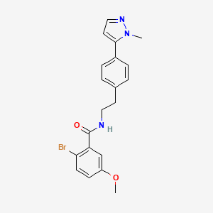 molecular formula C20H20BrN3O2 B6477254 2-bromo-5-methoxy-N-{2-[4-(1-methyl-1H-pyrazol-5-yl)phenyl]ethyl}benzamide CAS No. 2640899-30-3