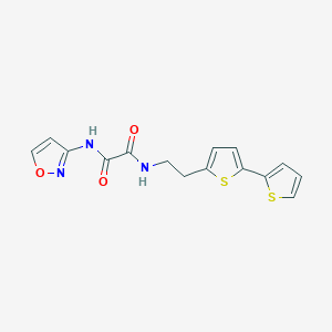 molecular formula C15H13N3O3S2 B6477256 N-(2-{[2,2'-bithiophene]-5-yl}ethyl)-N'-(1,2-oxazol-3-yl)ethanediamide CAS No. 2640902-70-9