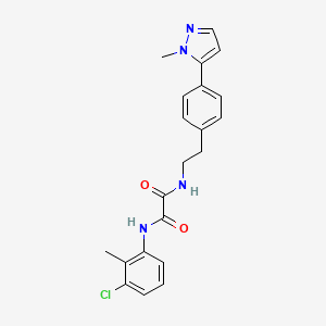 molecular formula C21H21ClN4O2 B6477384 N-(3-chloro-2-methylphenyl)-N'-{2-[4-(1-methyl-1H-pyrazol-5-yl)phenyl]ethyl}ethanediamide CAS No. 2640835-66-9