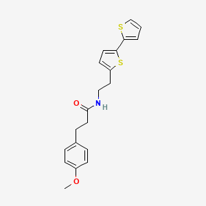 molecular formula C20H21NO2S2 B6477464 N-(2-{[2,2'-bithiophene]-5-yl}ethyl)-3-(4-methoxyphenyl)propanamide CAS No. 2640818-02-4