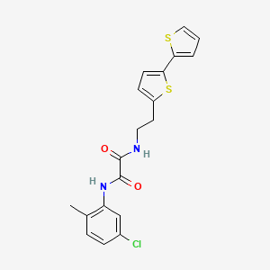 molecular formula C19H17ClN2O2S2 B6477750 N-(2-{[2,2'-bithiophene]-5-yl}ethyl)-N'-(5-chloro-2-methylphenyl)ethanediamide CAS No. 2640815-73-0