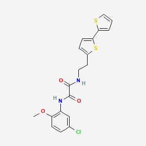 molecular formula C19H17ClN2O3S2 B6477788 N-(2-{[2,2'-bithiophene]-5-yl}ethyl)-N'-(5-chloro-2-methoxyphenyl)ethanediamide CAS No. 2640972-73-0