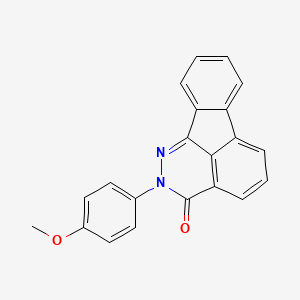 3-(4-methoxyphenyl)-2,3-diazatetracyclo[7.6.1.0^{5,16}.0^{10,15}]hexadeca-1,5,7,9(16),10(15),11,13-heptaen-4-one