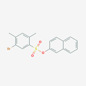 molecular formula C18H15BrO3S B6477847 naphthalen-2-yl 5-bromo-2,4-dimethylbenzene-1-sulfonate CAS No. 2640979-90-2
