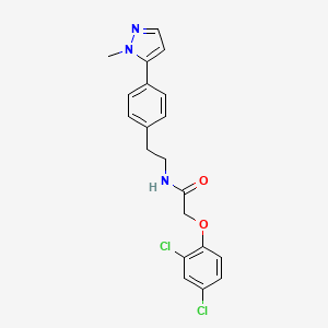 molecular formula C20H19Cl2N3O2 B6477882 2-(2,4-dichlorophenoxy)-N-{2-[4-(1-methyl-1H-pyrazol-5-yl)phenyl]ethyl}acetamide CAS No. 2640975-52-4