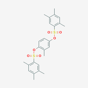 molecular formula C25H28O6S2 B6477937 2-methyl-4-[(2,4,5-trimethylbenzenesulfonyl)oxy]phenyl 2,4,5-trimethylbenzene-1-sulfonate CAS No. 2640835-89-6