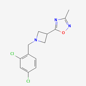 molecular formula C13H13Cl2N3O B6478021 5-{1-[(2,4-dichlorophenyl)methyl]azetidin-3-yl}-3-methyl-1,2,4-oxadiazole CAS No. 1327528-86-8