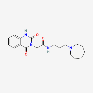 B6478175 N-[3-(azepan-1-yl)propyl]-2-(2,4-dioxo-1,2,3,4-tetrahydroquinazolin-3-yl)acetamide CAS No. 958596-11-7