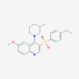 molecular formula C24H28N2O3S B6478224 3-(4-ethylbenzenesulfonyl)-6-methoxy-4-(3-methylpiperidin-1-yl)quinoline CAS No. 899760-17-9