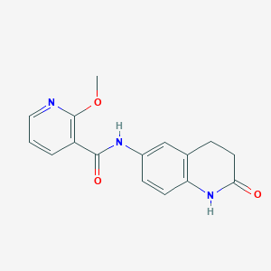 molecular formula C16H15N3O3 B6478236 2-methoxy-N-(2-oxo-1,2,3,4-tetrahydroquinolin-6-yl)pyridine-3-carboxamide CAS No. 1286697-24-2