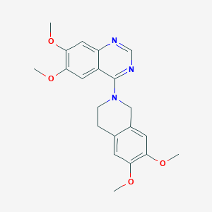 molecular formula C21H23N3O4 B6478479 4-(6,7-dimethoxy-1,2,3,4-tetrahydroisoquinolin-2-yl)-6,7-dimethoxyquinazoline CAS No. 926926-11-6