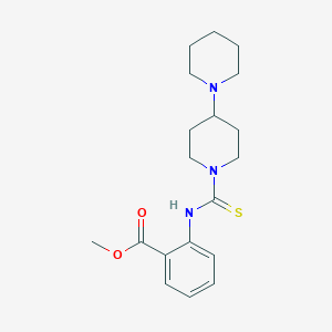 molecular formula C19H27N3O2S B6478510 methyl 2-({[1,4'-bipiperidine]-1'-carbothioyl}amino)benzoate CAS No. 892294-67-6