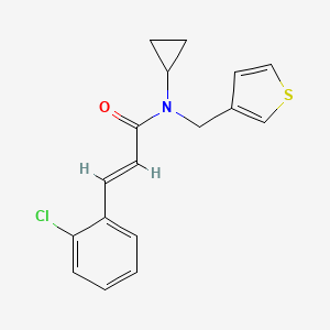 (2E)-3-(2-chlorophenyl)-N-cyclopropyl-N-[(thiophen-3-yl)methyl]prop-2-enamide
