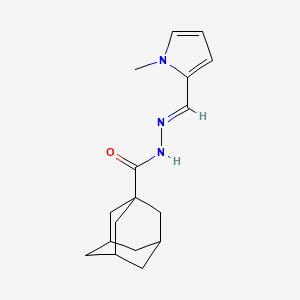 molecular formula C17H23N3O B6478566 N'-[(1E)-(1-methyl-1H-pyrrol-2-yl)methylidene]adamantane-1-carbohydrazide CAS No. 304476-38-8