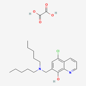 molecular formula C22H31ClN2O5 B6478572 5-chloro-7-[(dipentylamino)methyl]quinolin-8-ol; oxalic acid CAS No. 475041-07-7