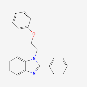 molecular formula C22H20N2O B6478603 2-(4-methylphenyl)-1-(2-phenoxyethyl)-1H-1,3-benzodiazole CAS No. 872345-18-1