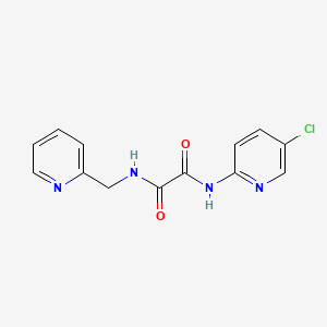 molecular formula C13H11ClN4O2 B6478836 N-(5-chloropyridin-2-yl)-N'-[(pyridin-2-yl)methyl]ethanediamide CAS No. 919747-99-2