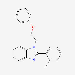 molecular formula C22H20N2O B6478975 2-(2-methylphenyl)-1-(2-phenoxyethyl)-1H-1,3-benzodiazole CAS No. 877818-19-4