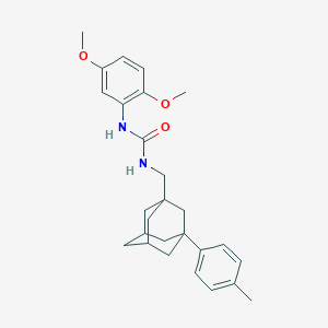 molecular formula C27H34N2O3 B6479020 1-(2,5-dimethoxyphenyl)-3-{[3-(4-methylphenyl)adamantan-1-yl]methyl}urea CAS No. 880794-42-3