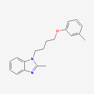 molecular formula C19H22N2O B6479147 2-methyl-1-[4-(3-methylphenoxy)butyl]-1H-1,3-benzodiazole CAS No. 882355-82-0