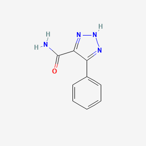 molecular formula C9H8N4O B6479407 5-phenyl-1H-1,2,3-triazole-4-carboxamide CAS No. 7398-32-5