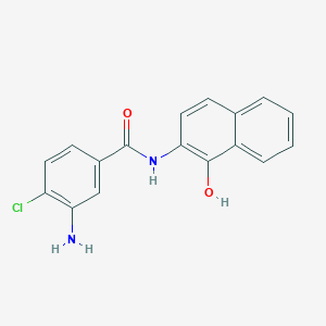 molecular formula C17H13ClN2O2 B6479738 3-amino-4-chloro-N-(1-hydroxynaphthalen-2-yl)benzamide CAS No. 313536-72-0