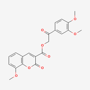 2-(3,4-dimethoxyphenyl)-2-oxoethyl 8-methoxy-2-oxo-2H-chromene-3-carboxylate