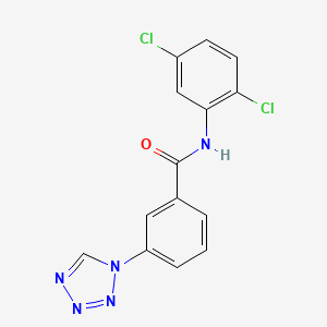 molecular formula C14H9Cl2N5O B6480116 N-(2,5-dichlorophenyl)-3-(1H-1,2,3,4-tetrazol-1-yl)benzamide CAS No. 887636-05-7