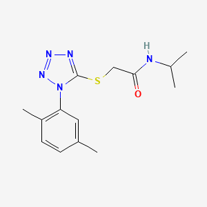B6480146 2-{[1-(2,5-dimethylphenyl)-1H-1,2,3,4-tetrazol-5-yl]sulfanyl}-N-(propan-2-yl)acetamide CAS No. 924824-52-2