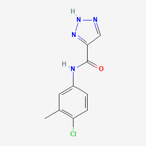 molecular formula C10H9ClN4O B6480160 N-(4-chloro-3-methylphenyl)-1H-1,2,3-triazole-5-carboxamide CAS No. 936323-32-9