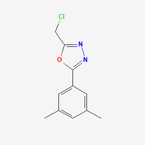 molecular formula C11H11ClN2O B6480209 2-(chloromethyl)-5-(3,5-dimethylphenyl)-1,3,4-oxadiazole CAS No. 497182-09-9